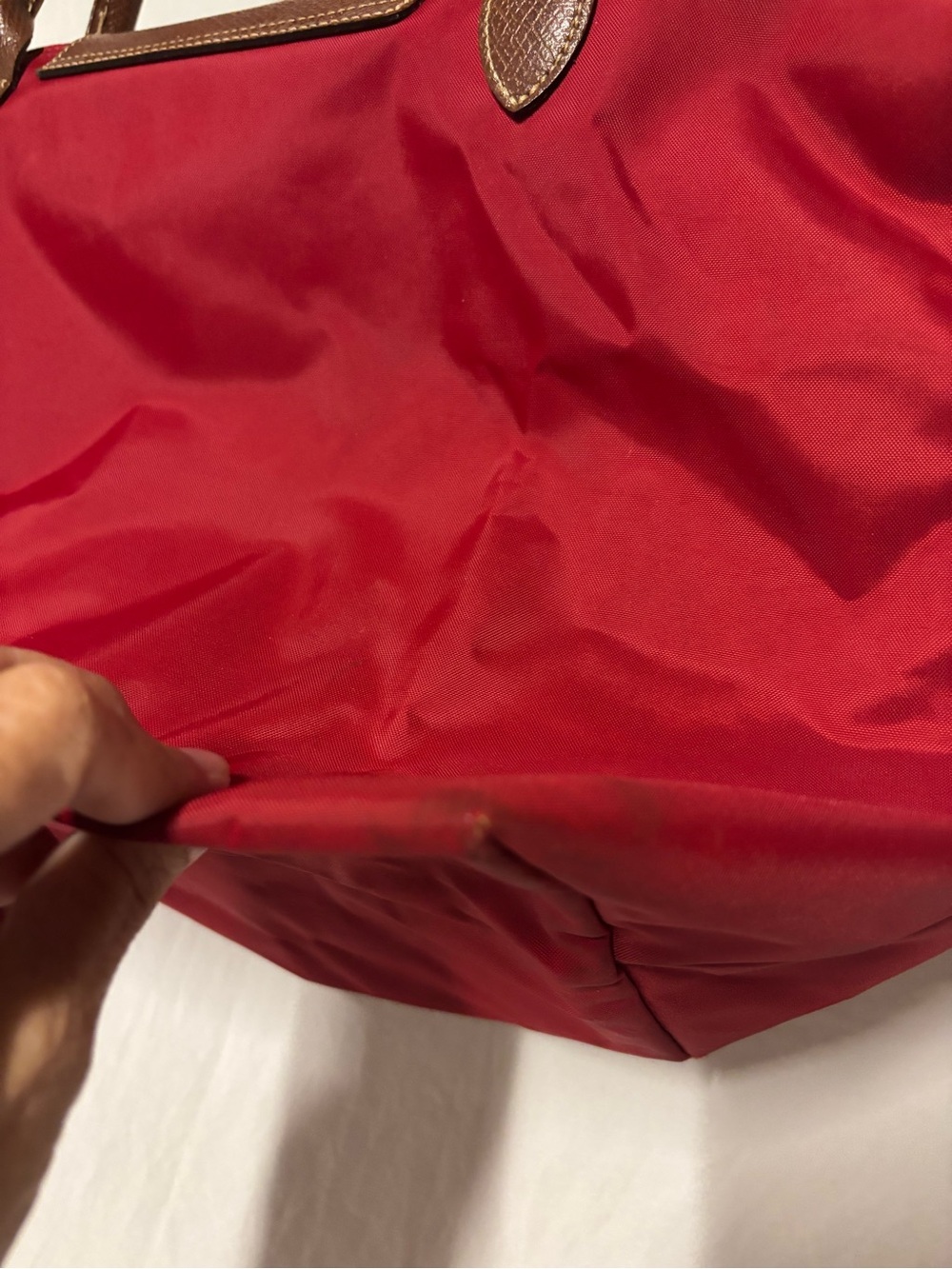 Longchamp LePliage Large Red Tote - Picture 8 of 15
